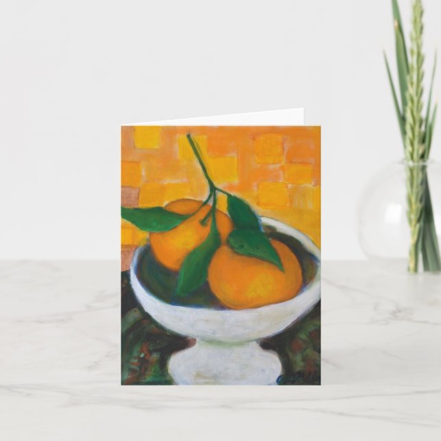 Tarjeta Naranjas Notecard (Anverso)