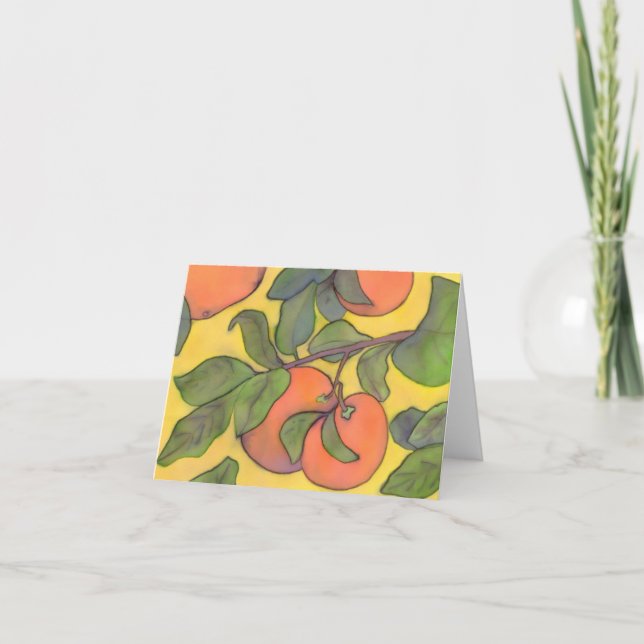 Tarjeta Naranjas Notecard (Anverso)