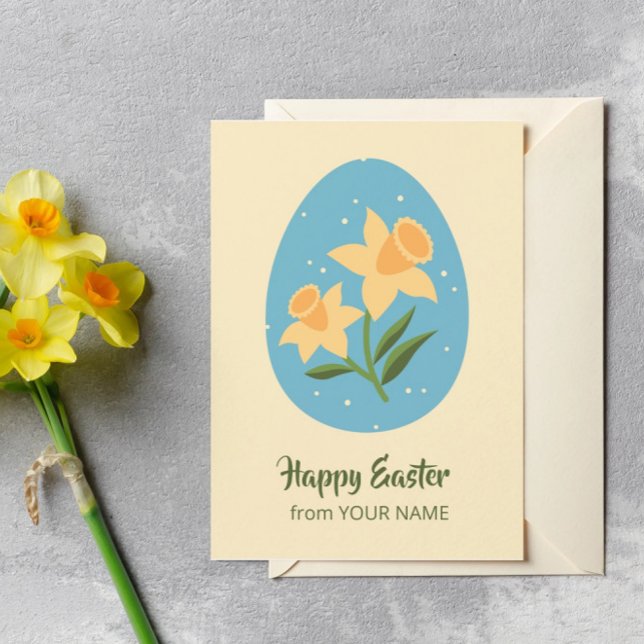 Tarjeta Narciso de jardín de Pascua (Subido por el creador)