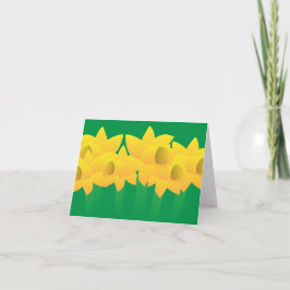 Tarjeta Narcisos Amarillos Alegres