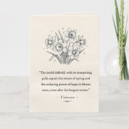 Tarjeta Narcisos de marzo