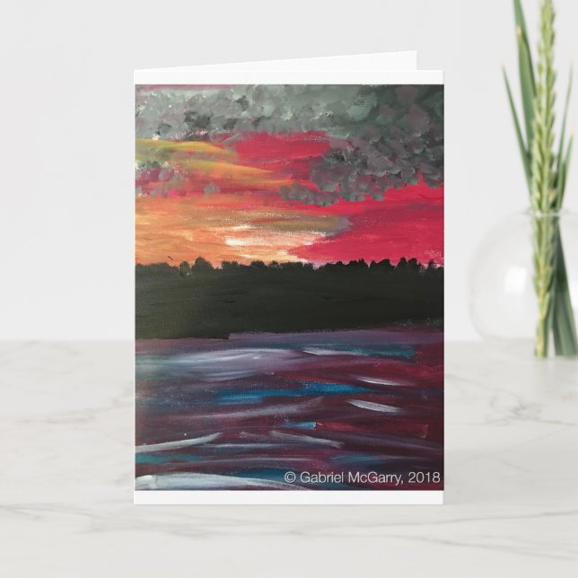Tarjeta Narragansett Sunset (Anverso)