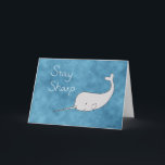 Tarjeta Narwhal Card Stay Sharp Funny Narwhal Greeting<br><div class="desc">Funny narwhal greeting card with words "Stay Sharp". From silly jokes to serious romantic statements, MiKa Art Zazzle shop has something for everyone. Canadiana, Japanese gifts, jewelry, cases for electronic devices, fun buttons, mug cups, ornaments, cards and posters….. Please take some time and look around. You may even find something...</div>