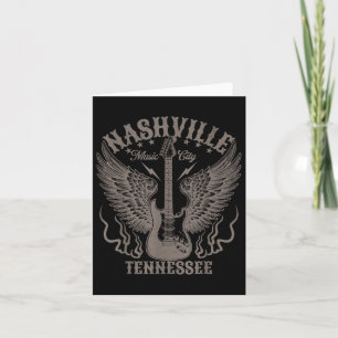 Tarjeta Nashville Tennessee Guitar Country Music City