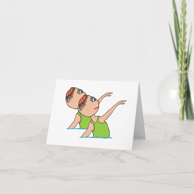 Tarjeta Natación de sincro (Anverso)