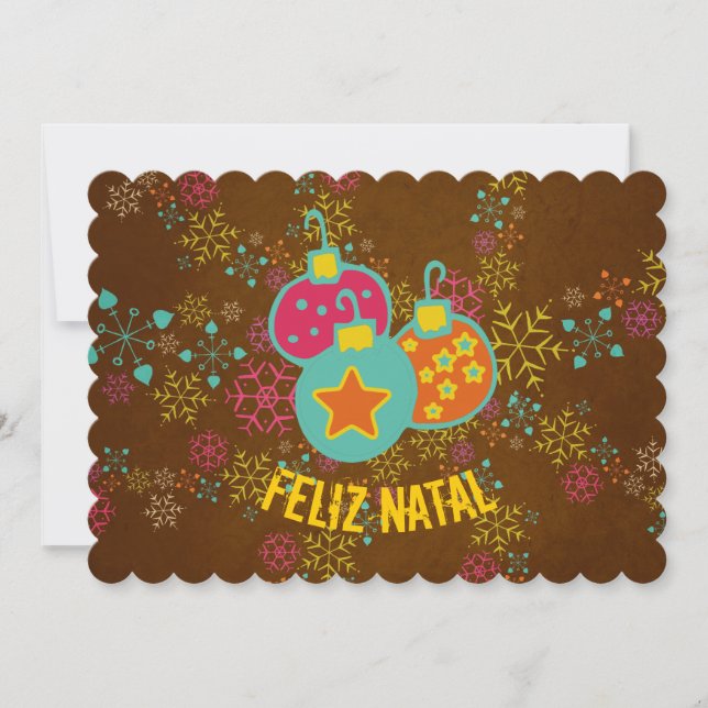 Tarjeta natal de los días de fiesta de los (Anverso)