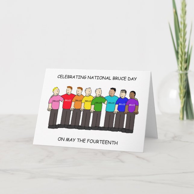 Tarjeta National Bruce Day May 14th (Anverso)