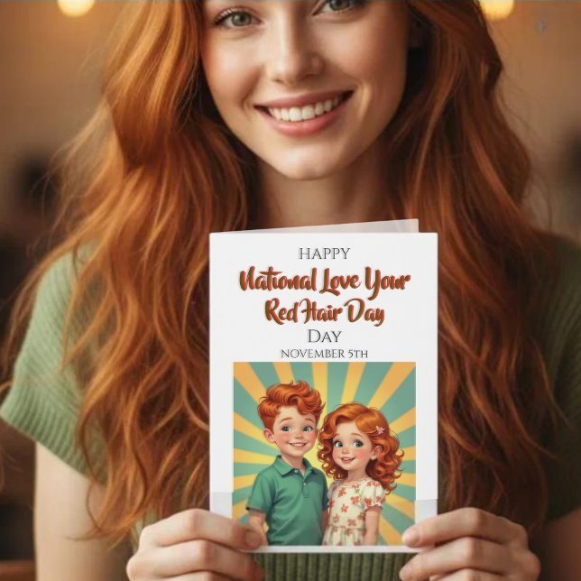 Tarjeta National Love Your Red Hair Day | November 5th (Subido por el creador)