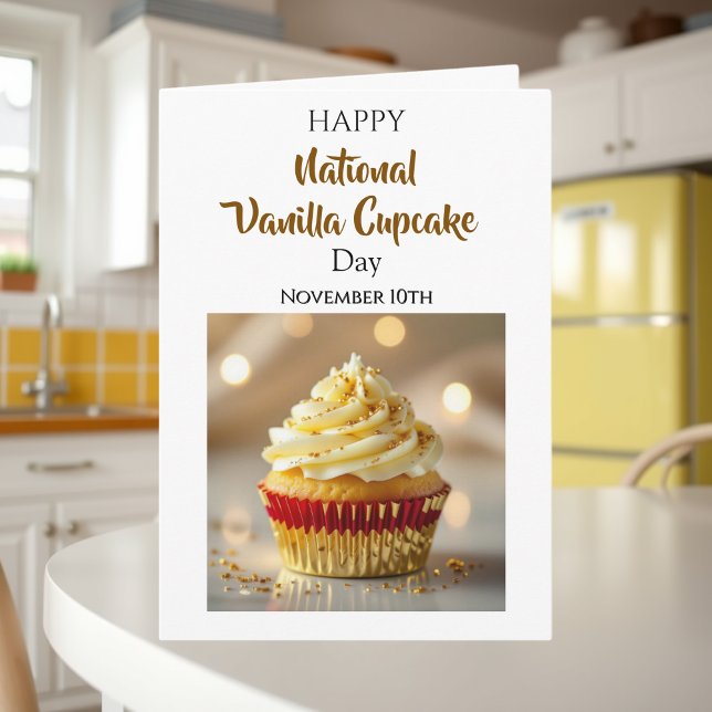 Tarjeta National Vanilla Cupcake Day | November 10th (Subido por el creador)