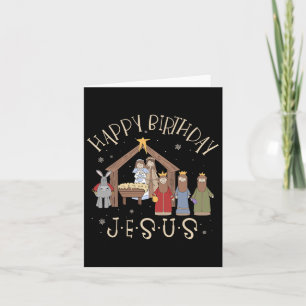 Tarjeta Natividad Feliz cumpleaños Jesús Navidades Nativid