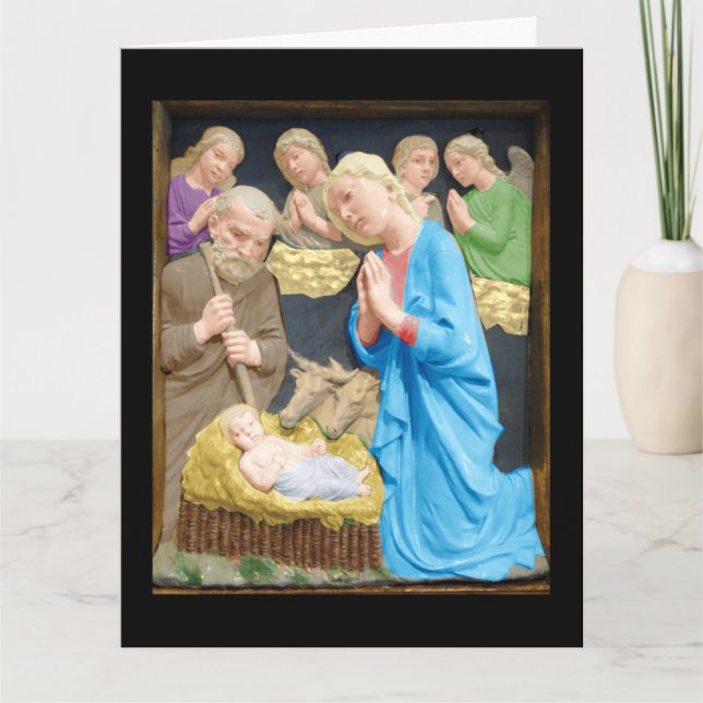 Tarjeta NATIVIDAD Luca Della Robbia (Anverso)