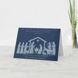 Tarjeta Nativity Christmas Card – Emmanuel God With Us