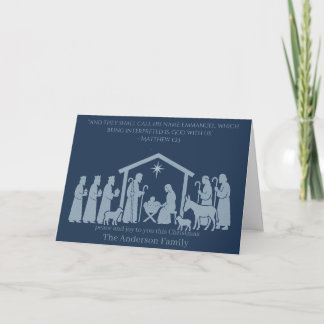 Tarjeta Nativity Christmas Card – Emmanuel God With Us