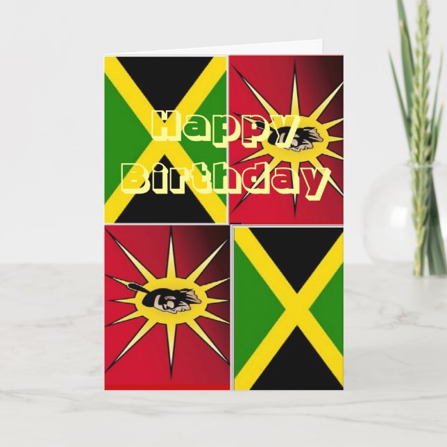 Tarjeta nativo americano-jamaiquino (Anverso)