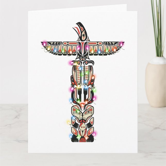 Tarjeta Nativo de la nación Haida Thunderbird (Anverso)