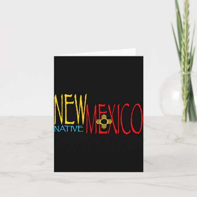 Tarjeta Nativo de Nuevo México _1 (Anverso)