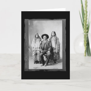 Tarjeta Nativo vintage Geronimo Chiricahua Apache