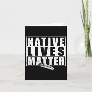 Tarjeta Nativos vive Nativos Indígenas Nativos Estadounide