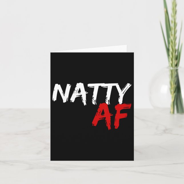 Tarjeta Natty Af Funny Bodybuilder Bodybuilding Gy (Anverso)