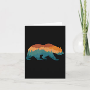 Tarjeta Natural Forest Tree Retro Vintage Environmental Pr