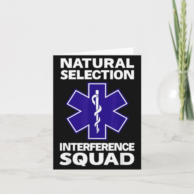Tarjeta Natural Selection Interference Squad Paramedic Fun (Anverso)
