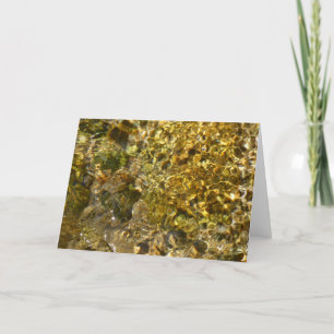 Tarjeta Naturaleza abstracta de las aguas del río Kaweah