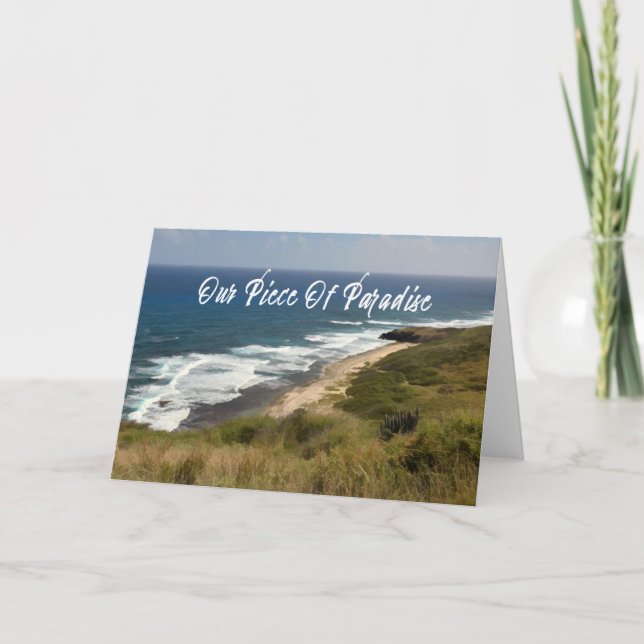 Tarjeta Naturaleza de la superficie de arena de la playa d (Anverso)