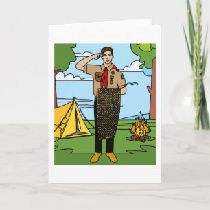 Tarjeta Naturaleza de la supervivencia de los exploradores