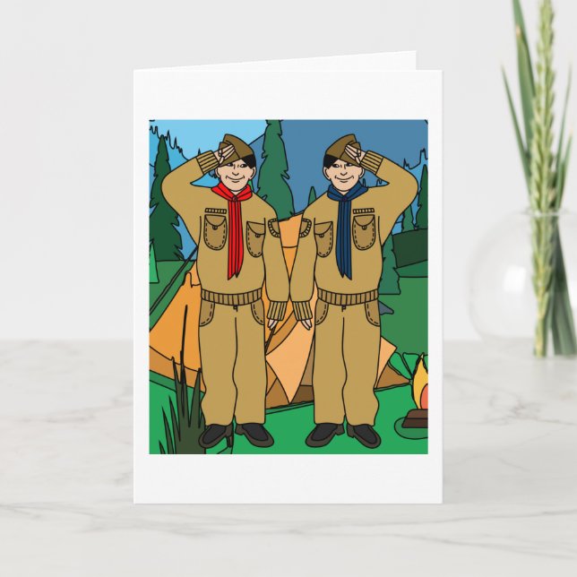 Tarjeta Naturaleza de la supervivencia de los exploradores (Anverso)