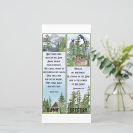 Tarjeta Naturaleza de las acuarelas cristianas Guiones Mar