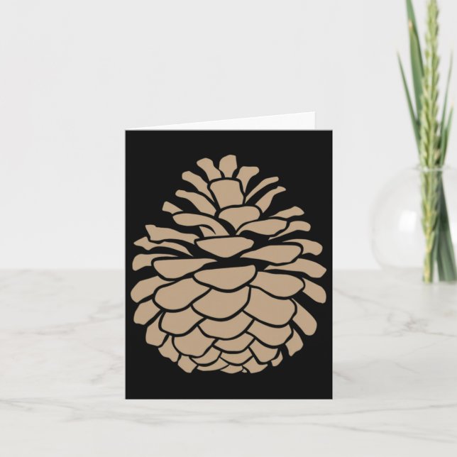 Tarjeta Naturaleza del Camping Forestal de Pinecone (Anverso)