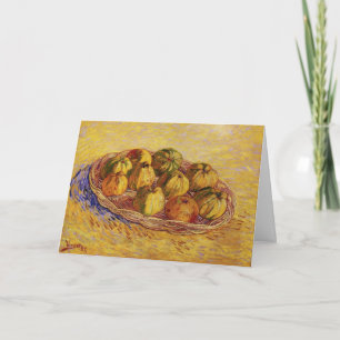 Tarjeta Naturaleza muerta, Cesta de manzanas por Vincent v