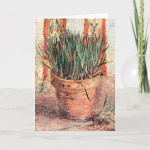 Tarjeta Naturaleza muerta Maceta con cebollino por Vincent