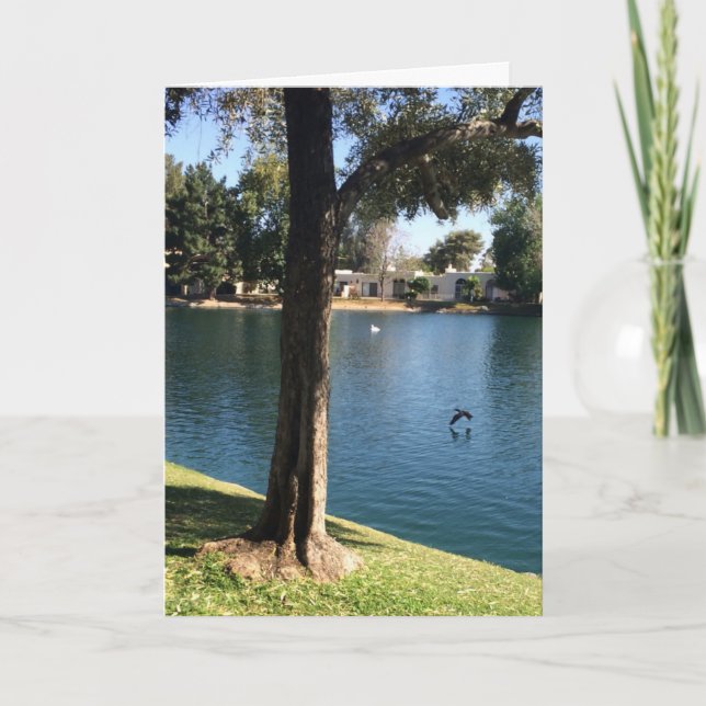 Tarjeta Naturaleza que vuela el feliz cumpleaños Brother (Anverso)