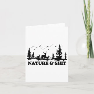 Tarjeta Naturaleza Y Gracioso Campamento Lago Cabina Sende