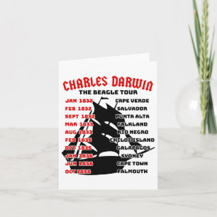 Tarjeta Naturalist Charles Darwin Beagle Meme Tour D