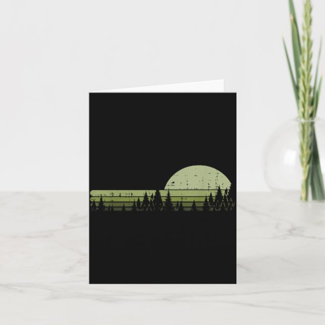 Tarjeta Nature Outdoor Forest Trees Wildlife Woods Women M (Anverso)