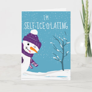 Tarjeta naught snowman auto-iceolating