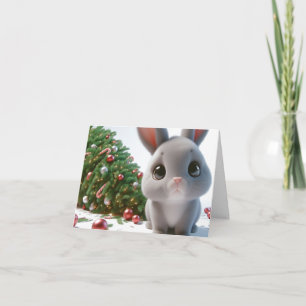 Tarjeta Naughty Bunny Navidades