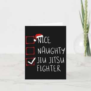 Tarjeta Naughty Jiu Jitsu Fighter List Navidades Sant
