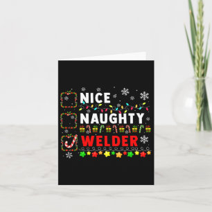 Tarjeta Naughty Welder Navidades Colorful Matching Jo