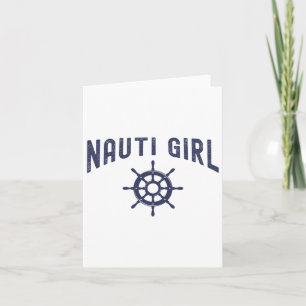 Tarjeta Nauti Chica Funny Diseño De Booting Para Mujeres