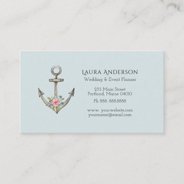Tarjeta náutica Anchor (Anverso)