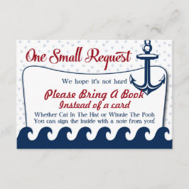 Tarjeta Náutica de Baby Shower Por Favor Trae Un L