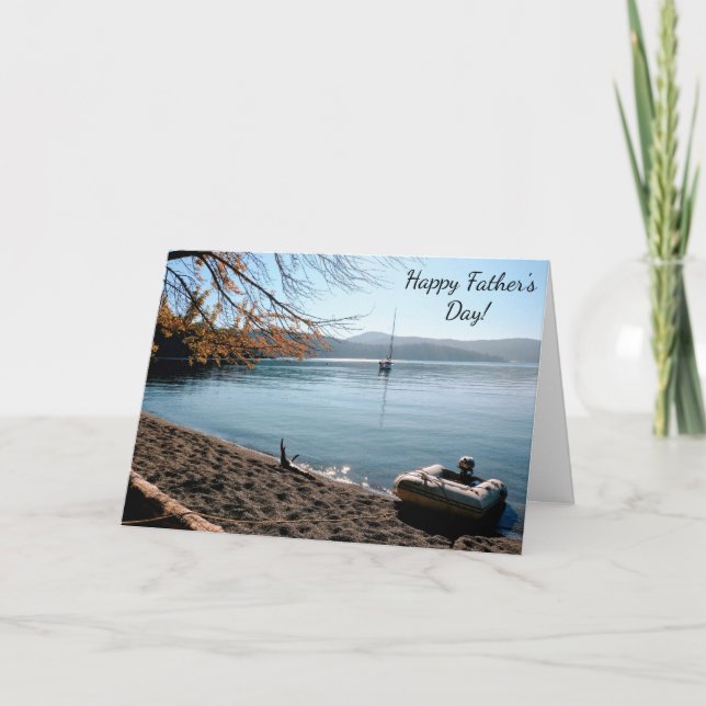 Tarjeta Náutica de Vela del Día del Padre (Anverso)