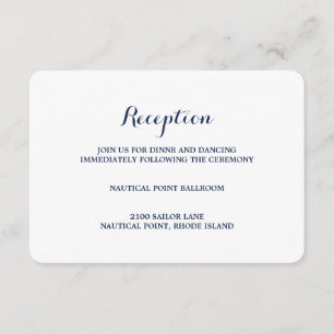 Tarjeta náutica del recinto de la recepción del  