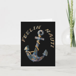 Tarjeta Nautical Anchor Funny Boing Sailing Feelin Nauti