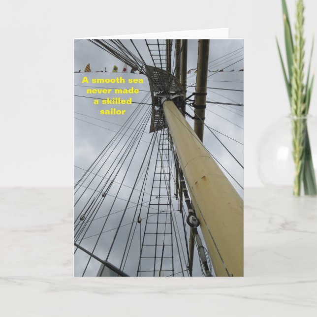 Tarjeta Nautical Tall Ship (Anverso)