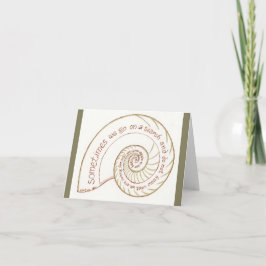 Tarjeta Nautilus Notecard con la cita floja de Roberto