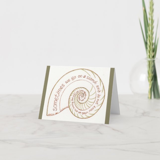 Tarjeta Nautilus Notecard con la cita floja de Roberto (Anverso)